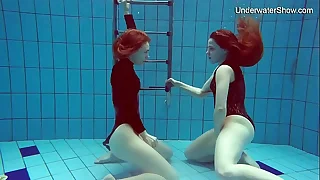 Diana & Simonna two oustanding teens in the pool